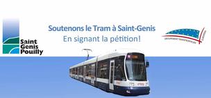 Soutenons le tram  Saint-Genis-Pouilly, signons la ptition !