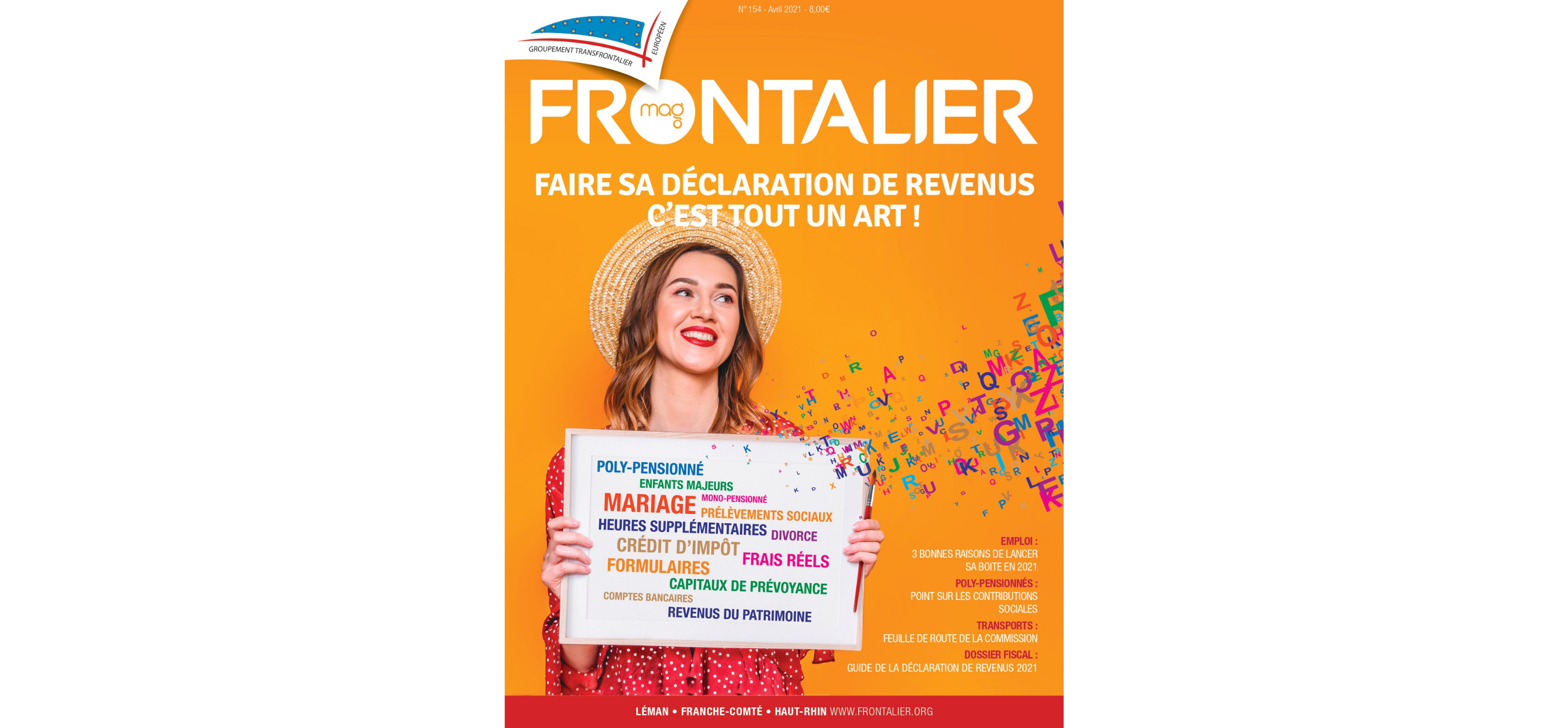 Le Frontalier magazine d'Avril est en ligne