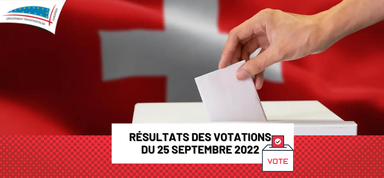 Dcouvrez les rsultats des votations du 25 Septembre 2022 
